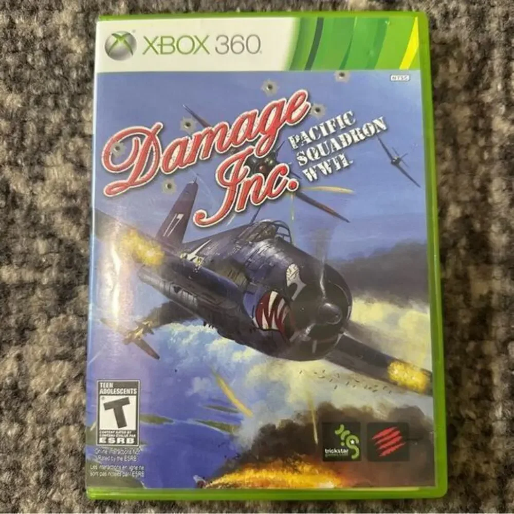 Microsoft XBOX 360 Damage Inc. Pacific Squadron WWII Game With Manual TESTED